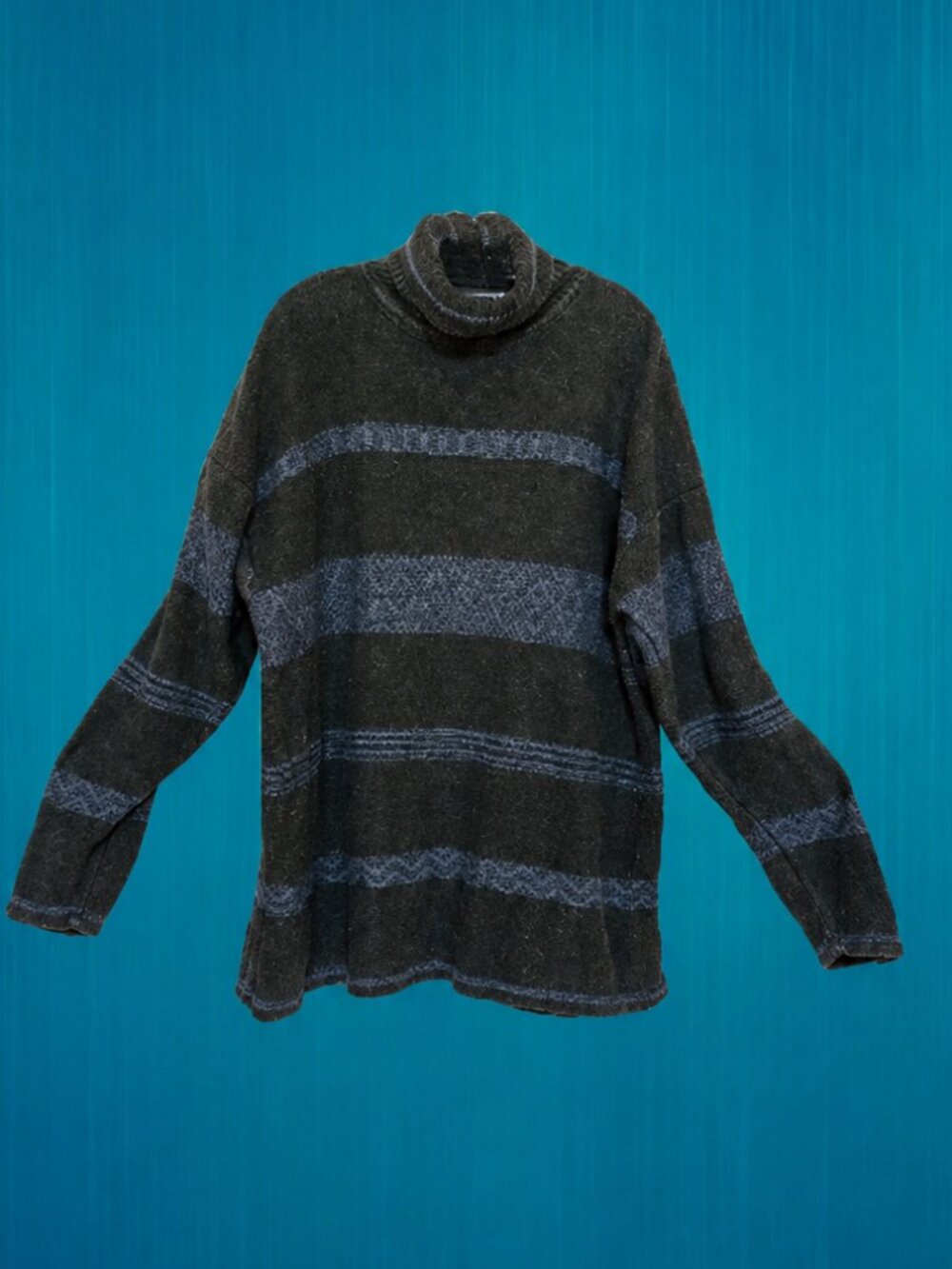 Concrete Mix Vintage Pullover/Turtleneck Men's Sweater Heather Gray - M/L